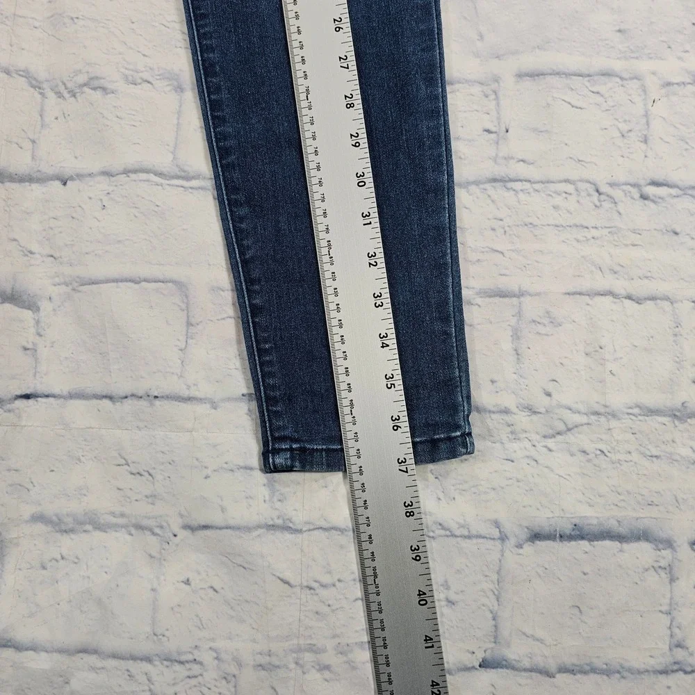 Democracy Jeans Womens 8 Blue Ab Solution Booty Lift Jegging Dark Wash Stretch